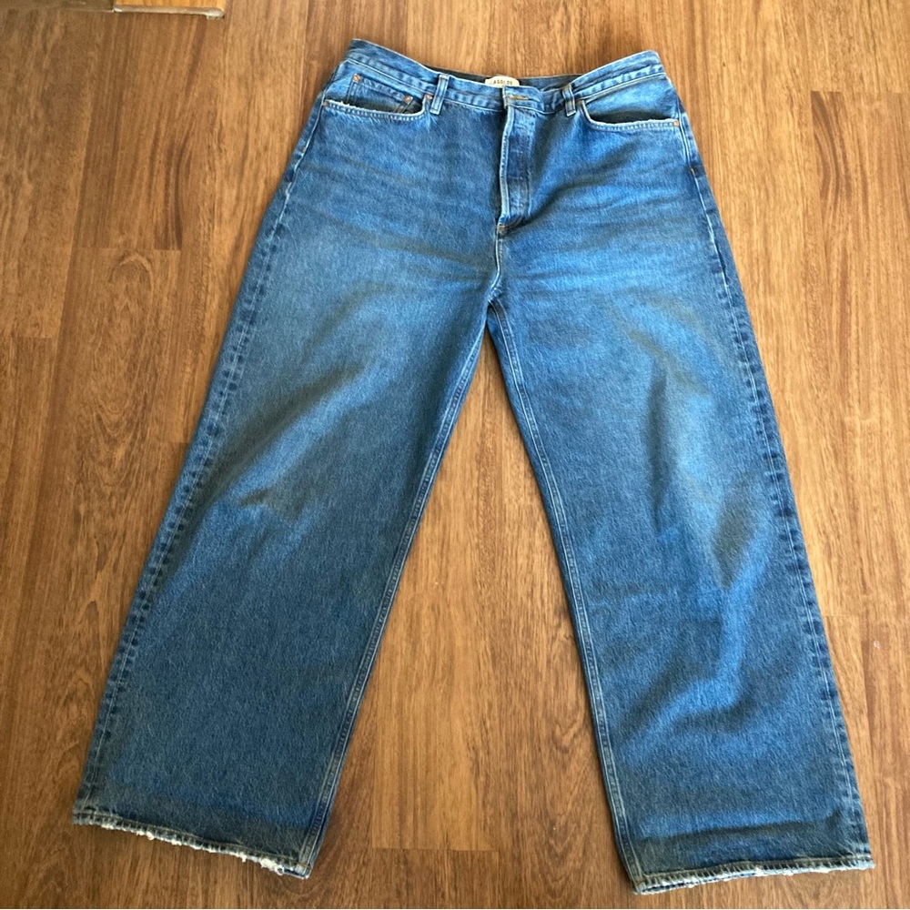 AGOLDE Low Slung Baggy Jeans in Essence